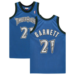 Kevin Garnett Minnesota Timberwolves Authentic Autographed Green Mitchell and Ness Authentic Jersey 