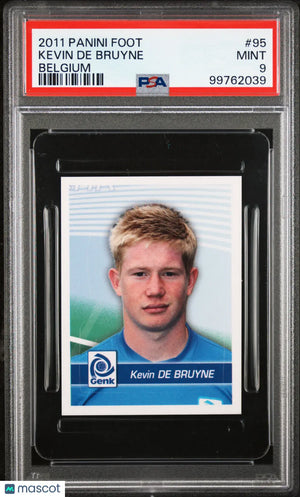 Kevin de Bruyne 2011 Panini Foot Belgium PSA 9 LOW POP RC Rookie 