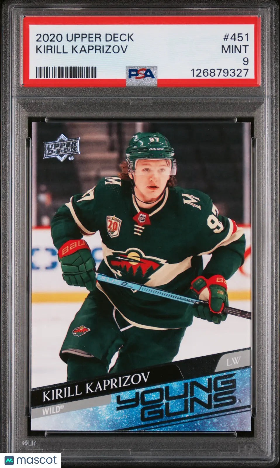 Kirill Kaprizov PSA 9 Young Guns RC Rookie 2020-21 20-21 UD Upper Deck 