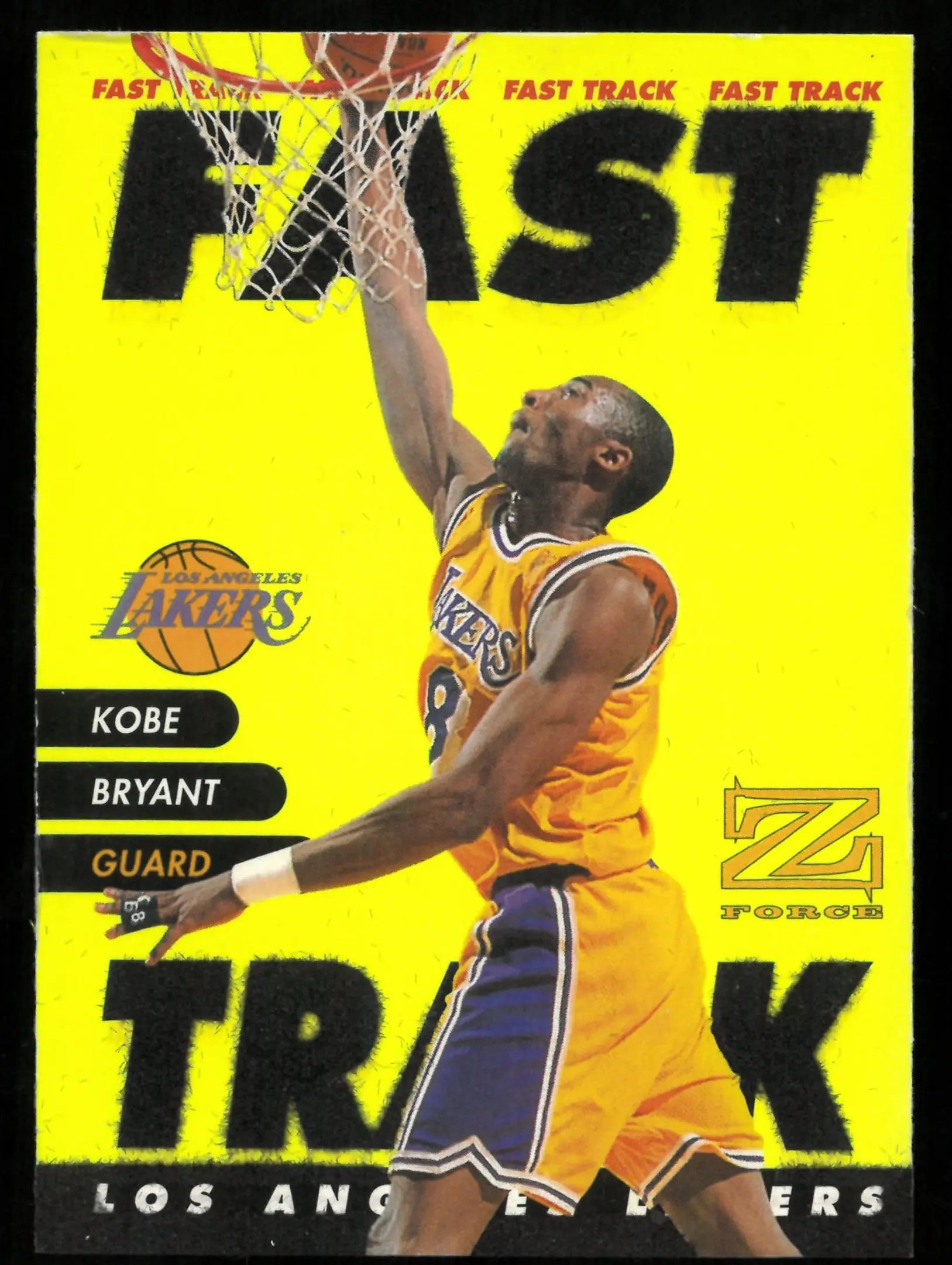 Kobe Bryant FAST TRACK Z Force 1997-98 Skybox 97-98 Insert 