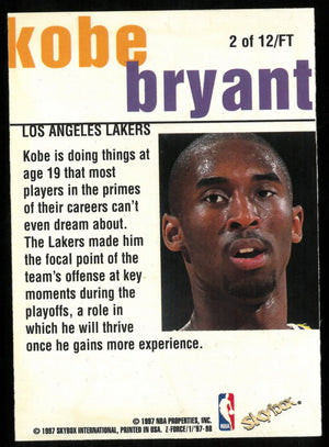Kobe Bryant FAST TRACK Z Force 1997-98 Skybox 97-98 Insert 
