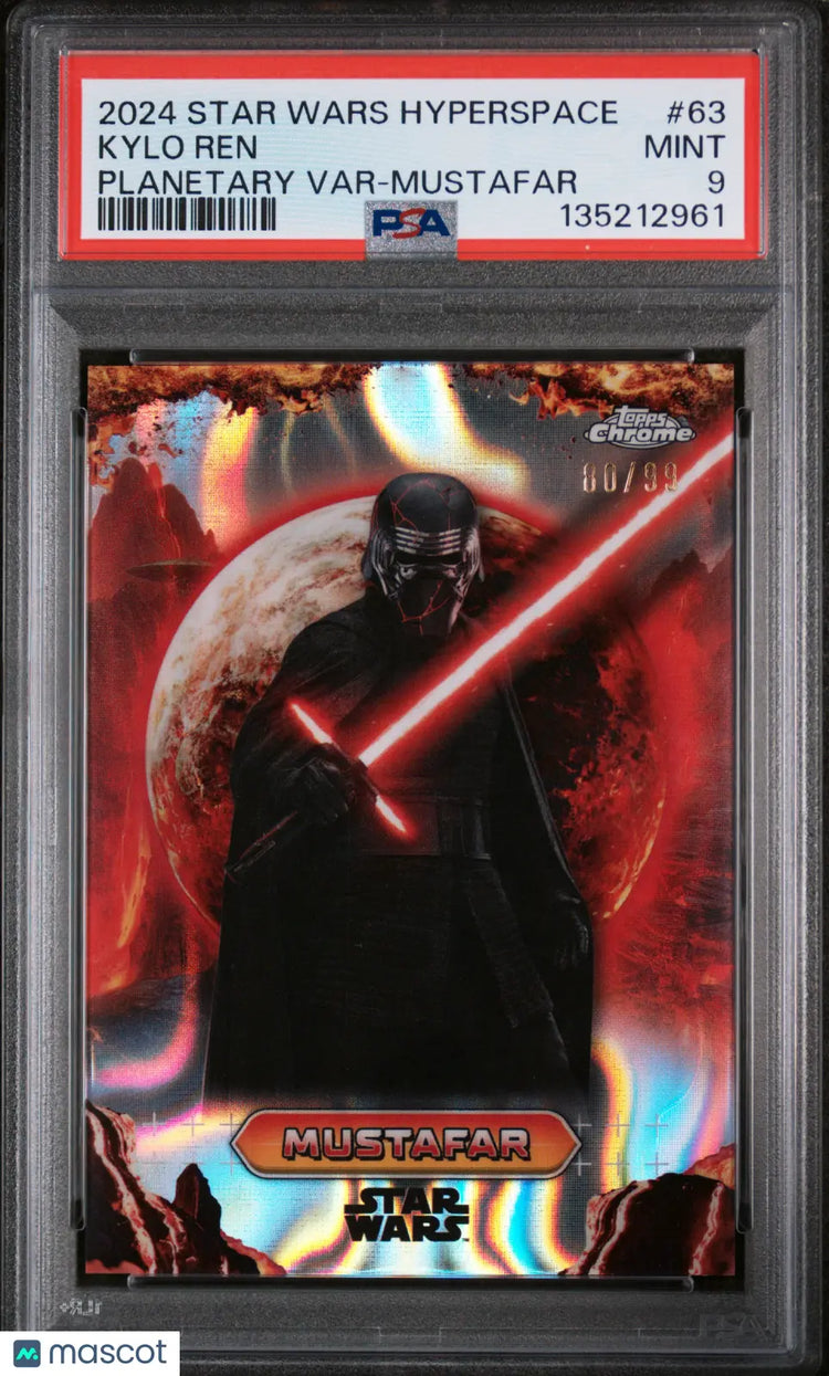 Kylo Ren #63 PSA 9 /99 2024 Topps Star Wars Hyperspace Planetary Variations 