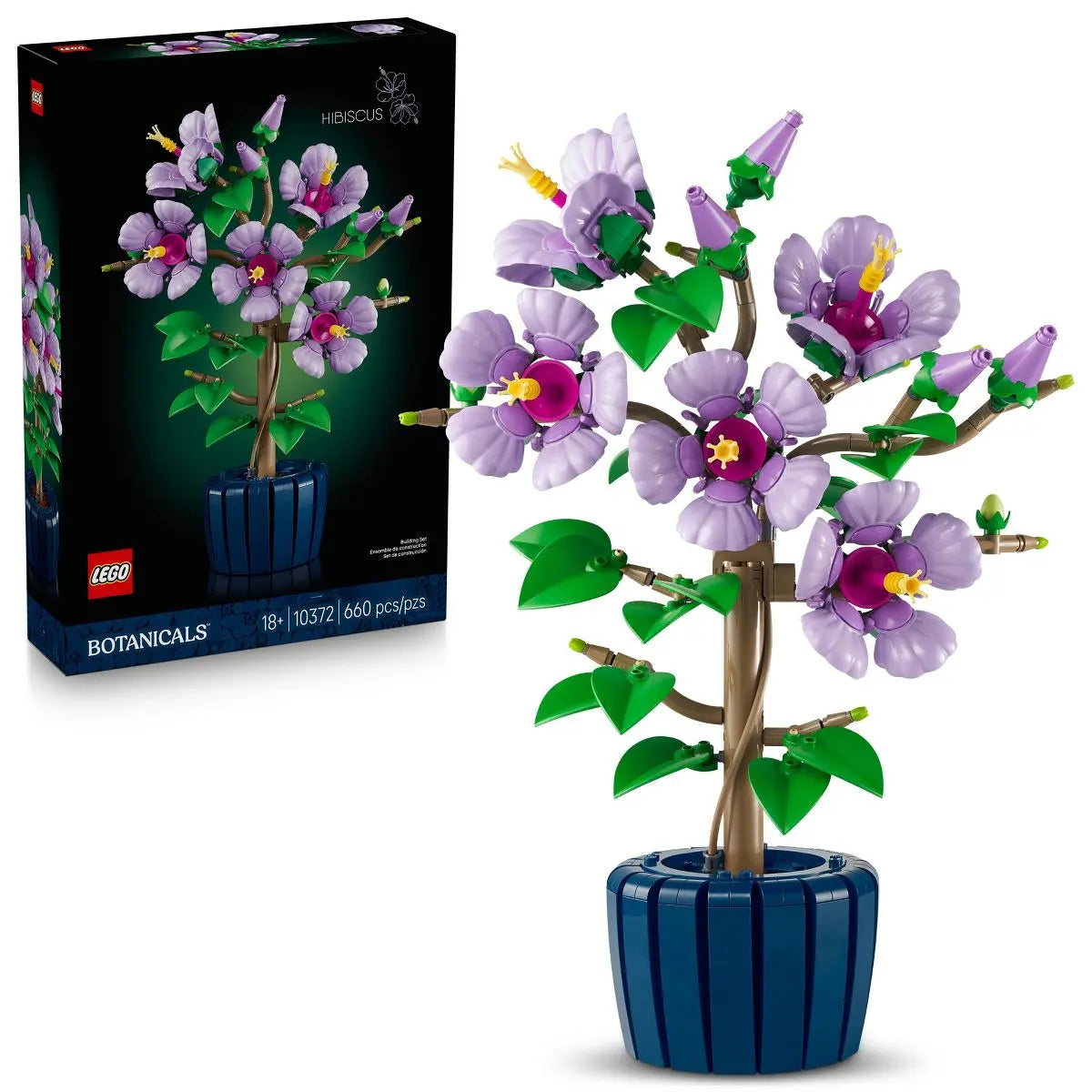 LEGO Botanicals Hibiscus Flower Building Set 10372 
