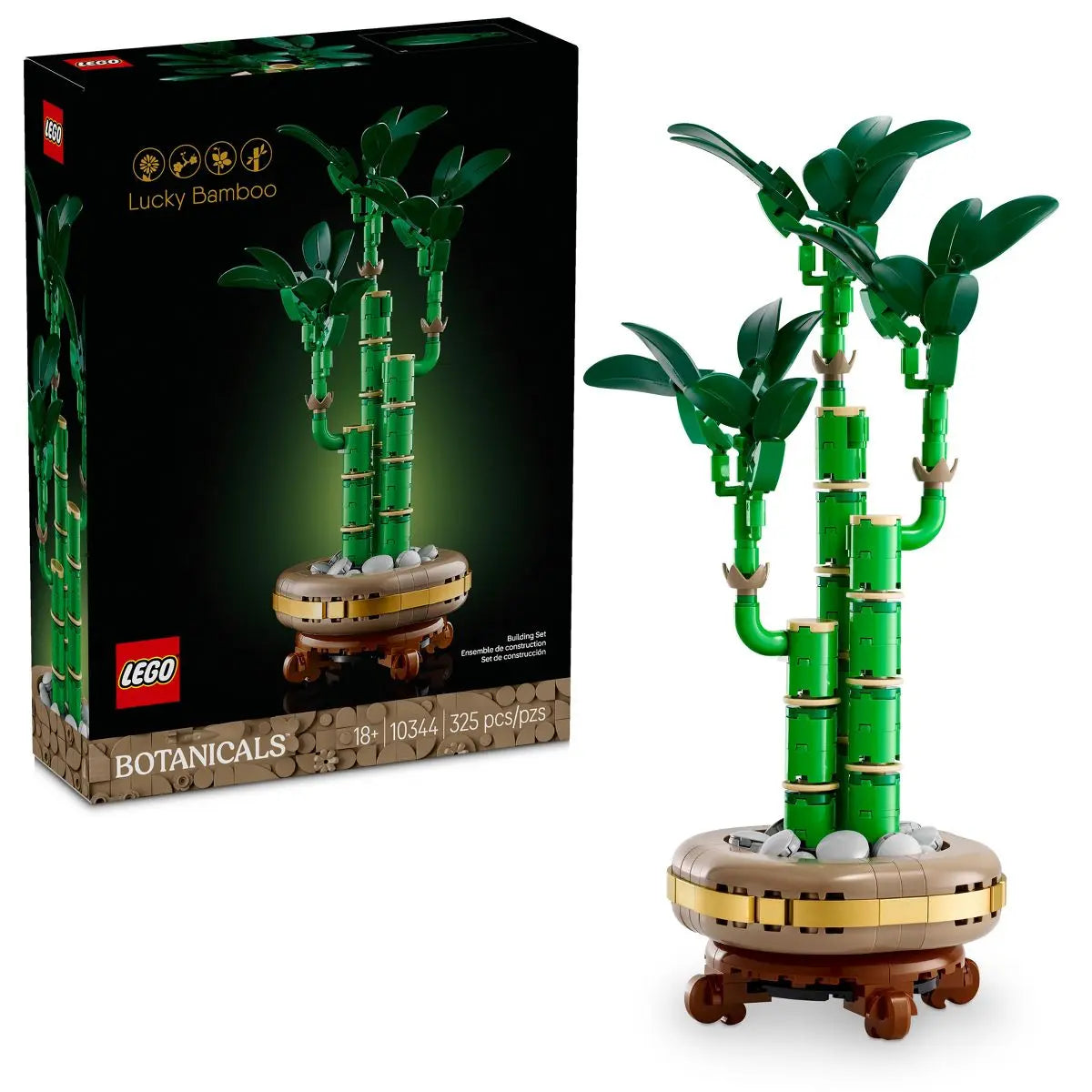 LEGO Botanicals Lucky Bamboo Building Set for Adults, Decor for Home or Office 10344 