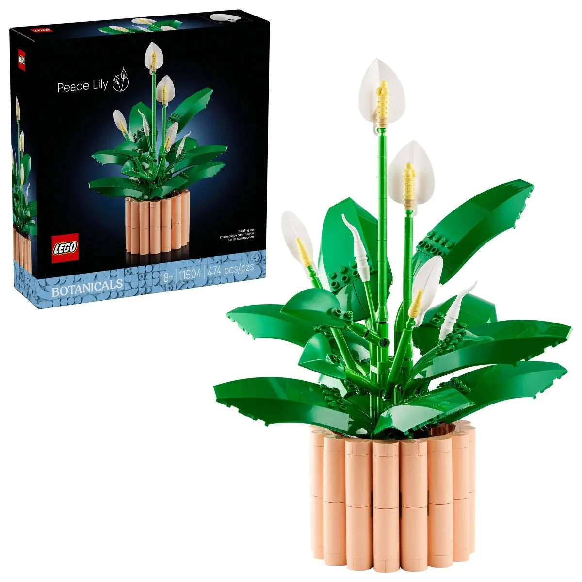 LEGO Botanicals Peace Lily Flower Room Decor 11504 