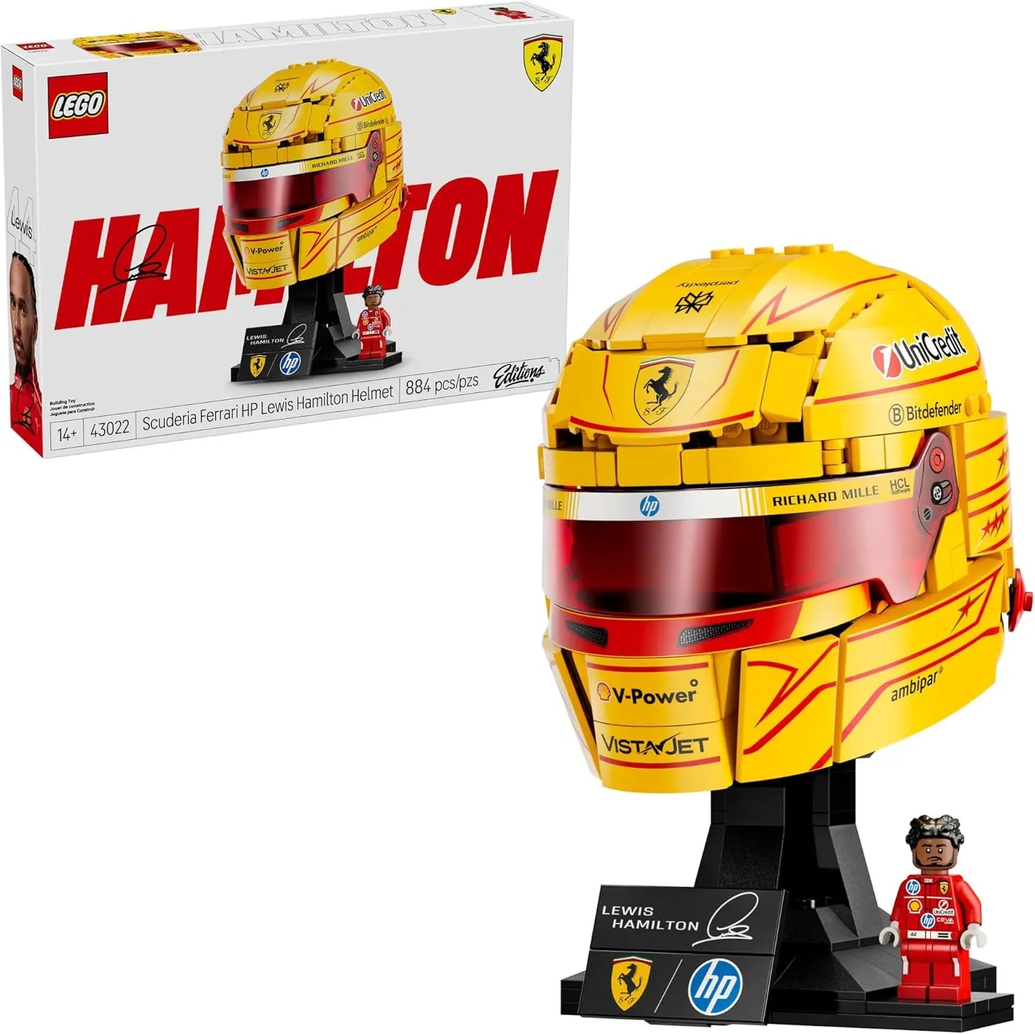 LEGO Editions Scuderia Ferrari HP Lewis Hamilton Helmet 43022 