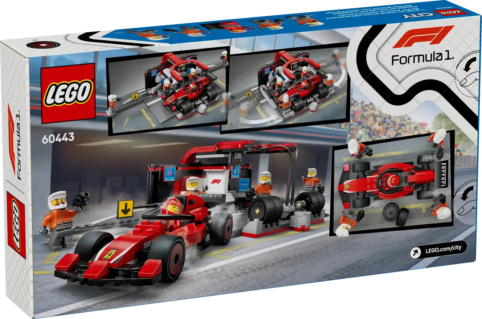 LEGO F1® Pit Stop & Pit Crew with Ferrari Car 