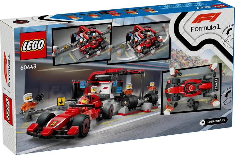 LEGO F1® Pit Stop & Pit Crew with Ferrari Car 