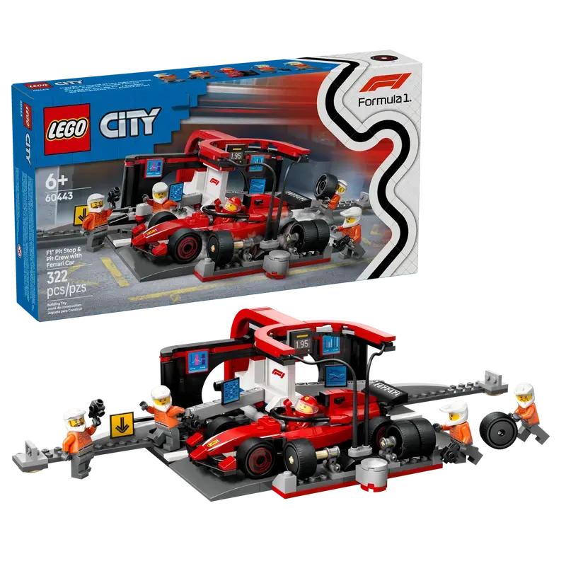 LEGO F1® Pit Stop & Pit Crew with Ferrari Car 