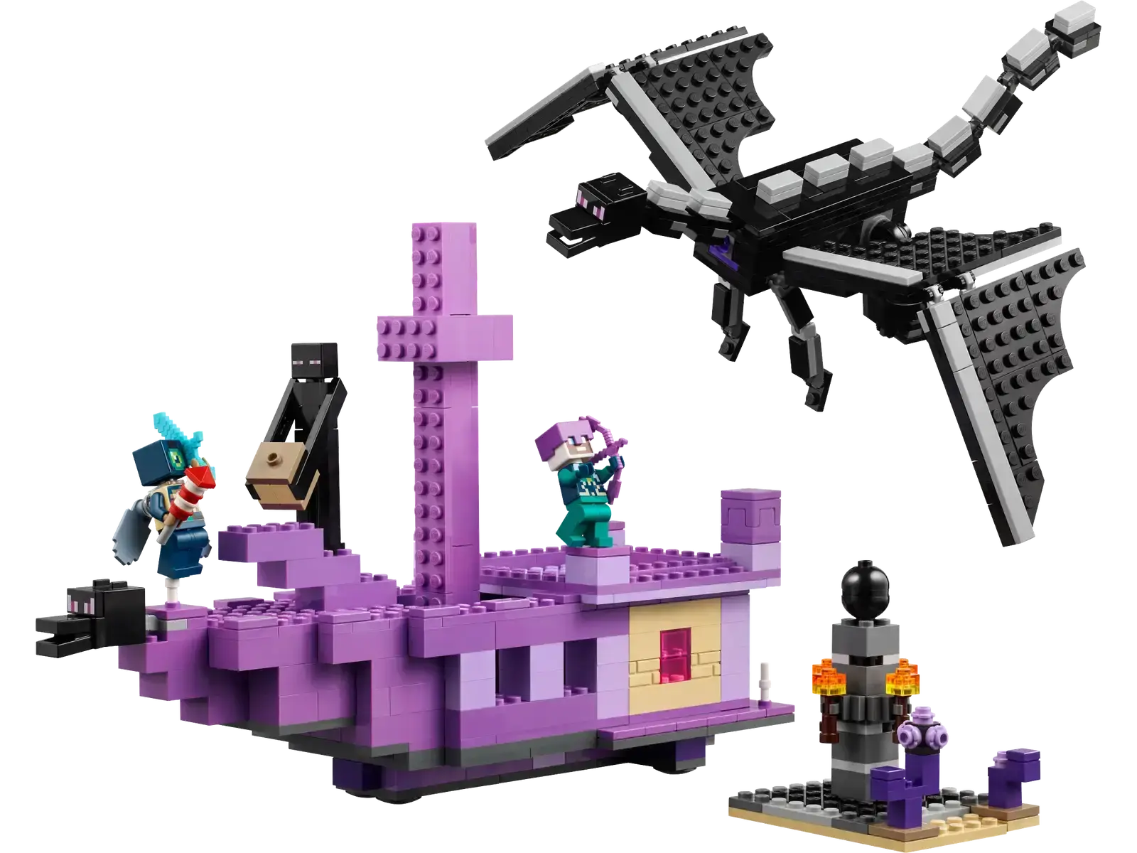 LEGO Minecraft The Ender Dragon and End Ship 