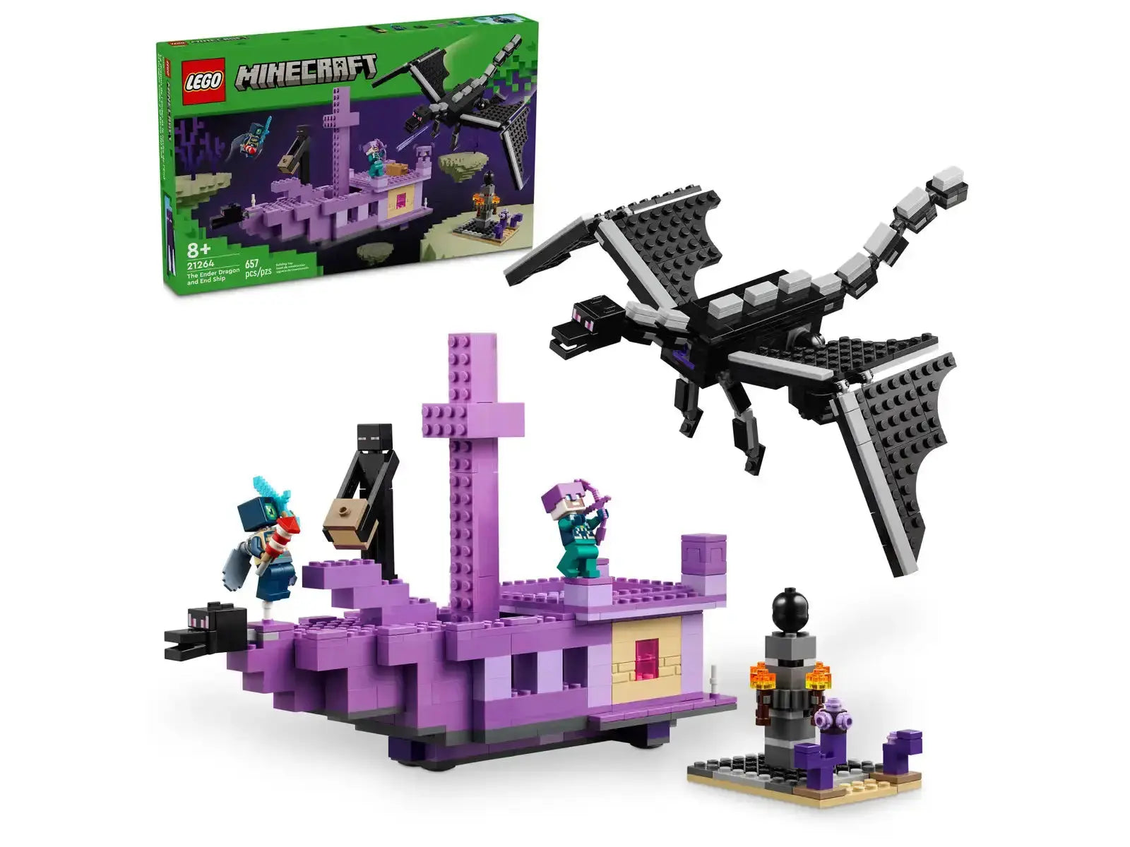LEGO Minecraft The Ender Dragon and End Ship 