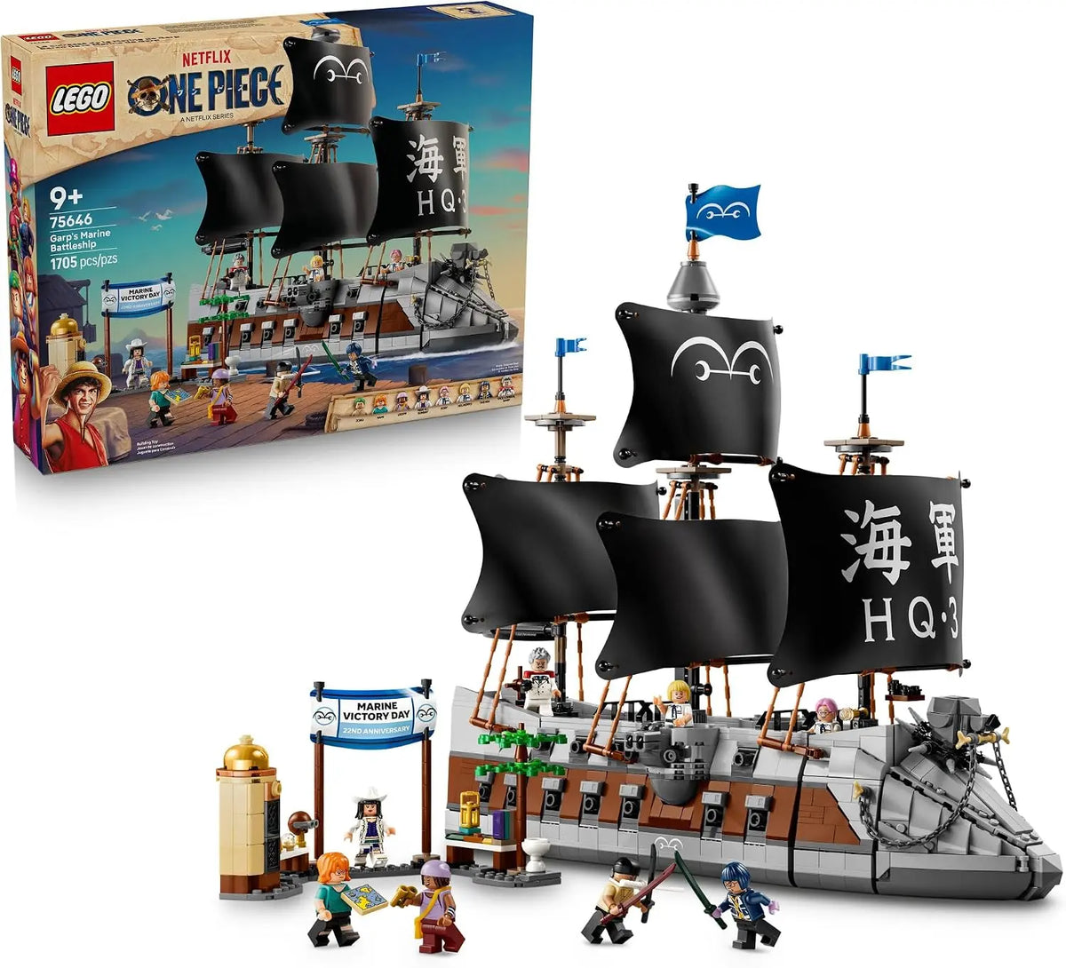 LEGO One Piece Garp's Marine Battleship 75646 