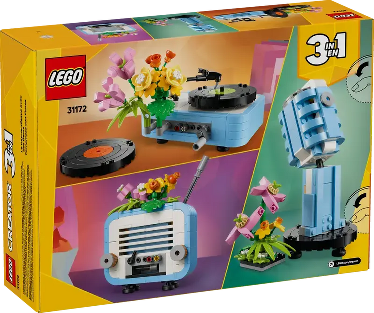 LEGO Record Player with Flowers 