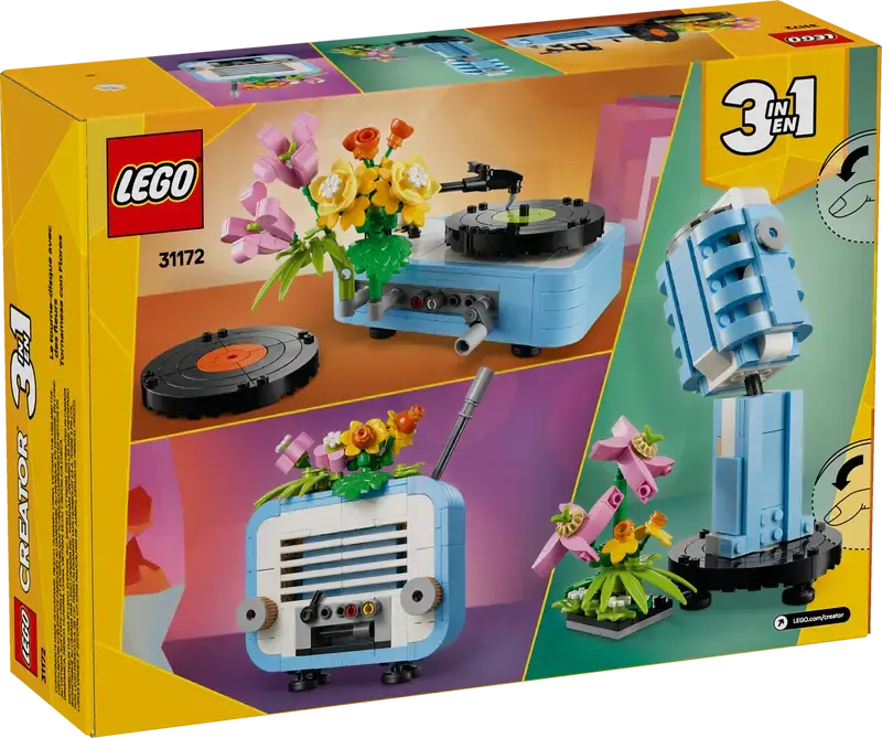 LEGO Record Player with Flowers 