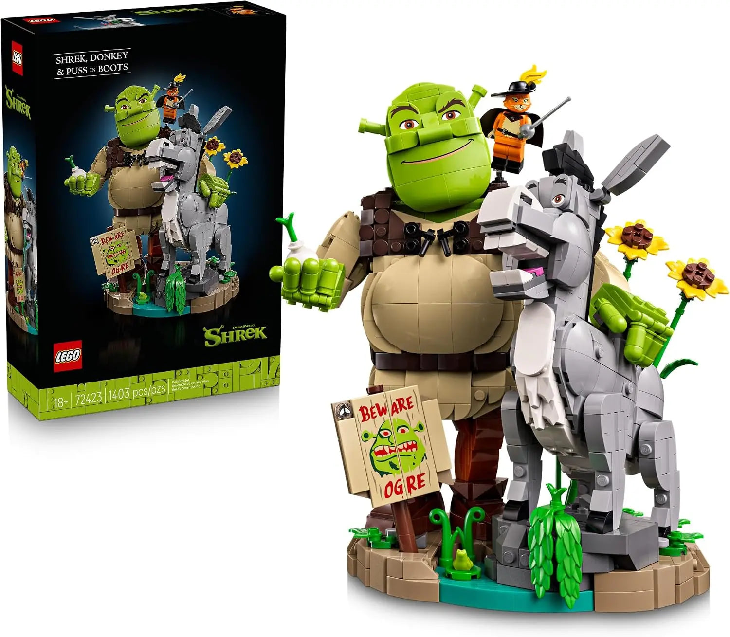 LEGO Shrek: Shrek, Donkey and Puss in Boots 72423 