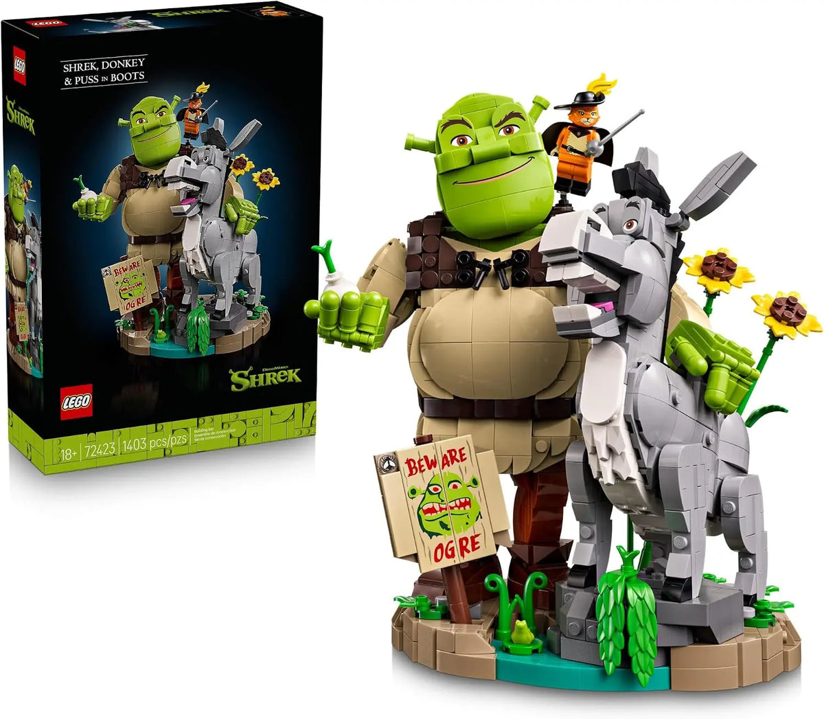 LEGO Shrek: Shrek, Donkey and Puss in Boots 72423 