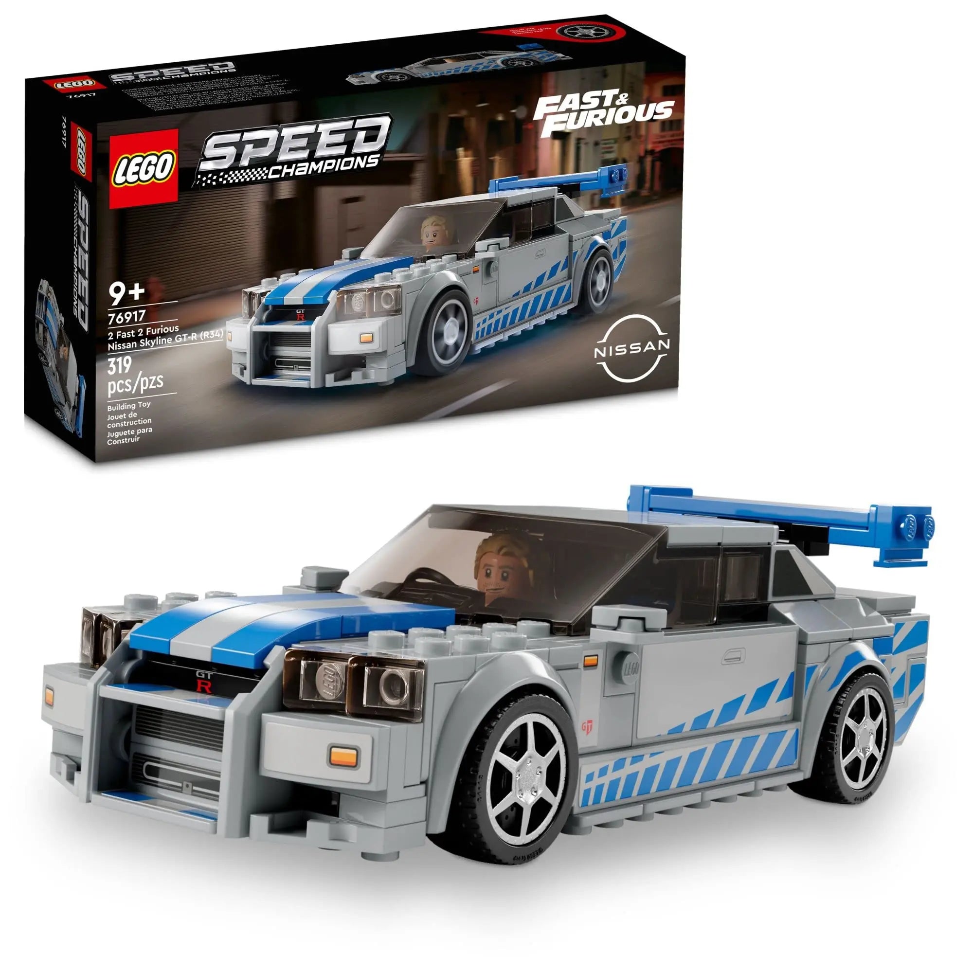 LEGO Speed Champions 2 Fast 2 Furious Nissan Skyline GT-R (R34) 