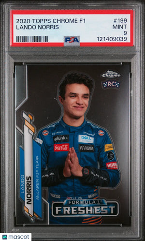 Lando Norris Rookie PSA 9 RC 2020 Topps Chrome F1 Formula 1 #199 Freshest 