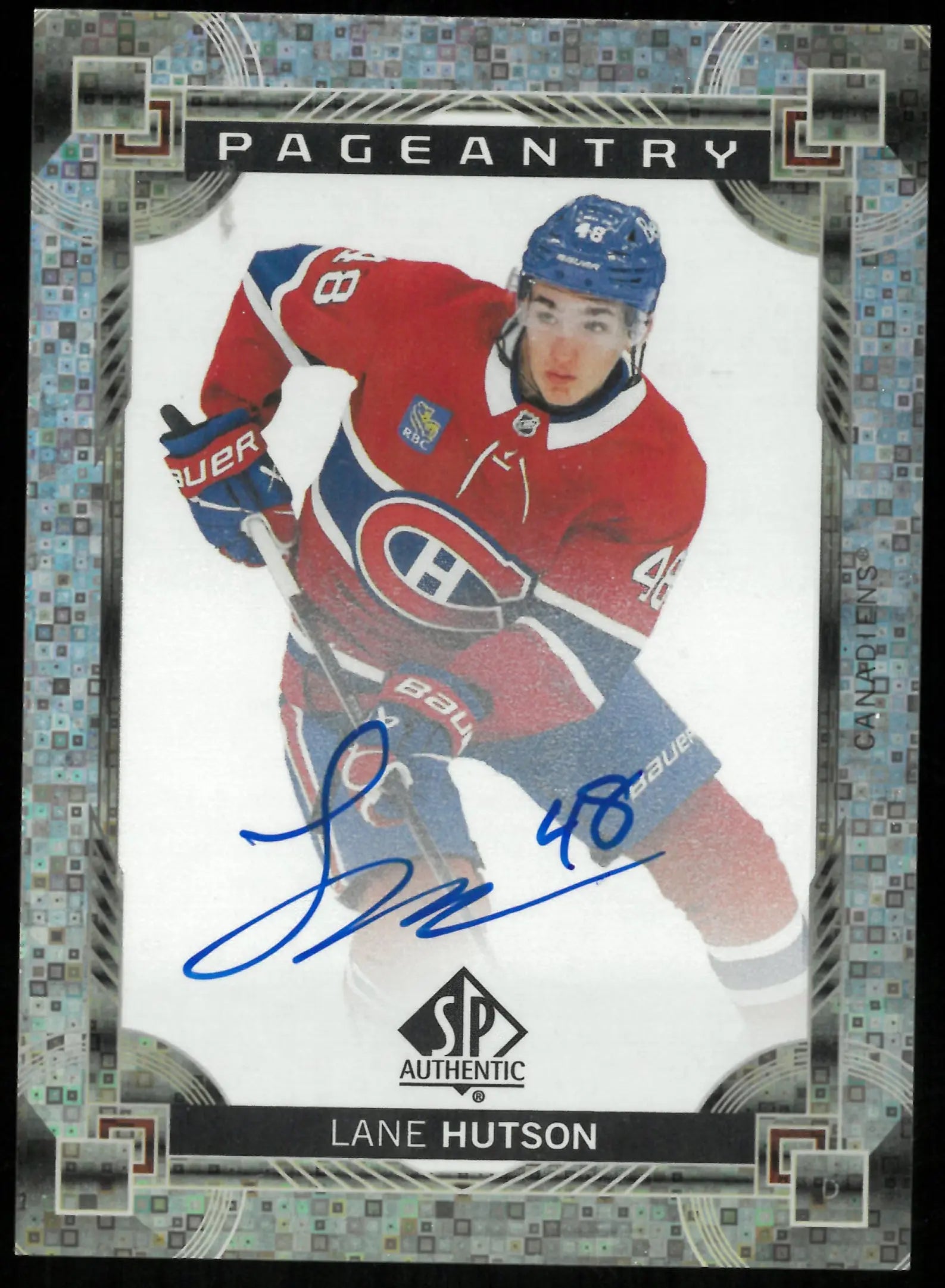 Lane Hutson Auto Pageantry RC Rookie SP Authentic 2024-25 