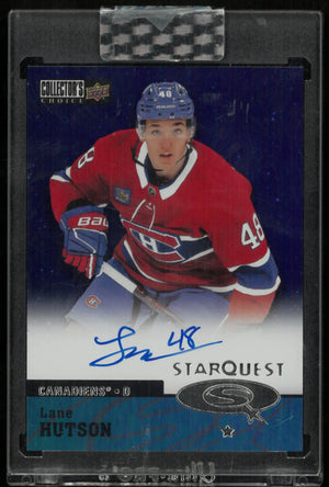 Lane Hutson RC Auto Starquest Rookie UD Clear Cut 2024-25 