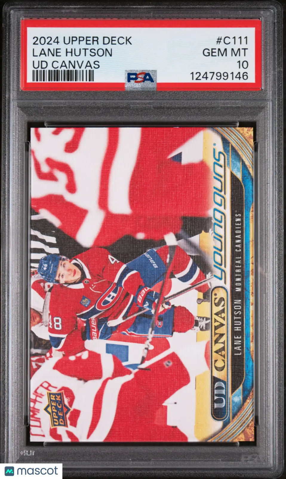Lane Hutson Young Guns PSA 10 RC Rookie 2024-25 24-25 UD Upper Deck CANADIENS 