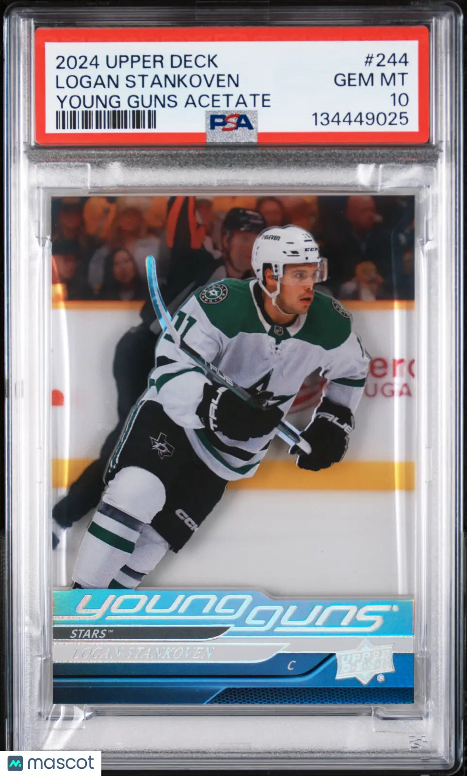 Logan Stankoven Young Guns Acetate RC PSA 10 Rookie POP 1 2024-25 