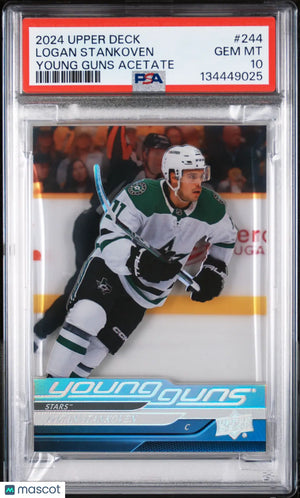 Logan Stankoven Young Guns Acetate RC PSA 10 Rookie POP 1 2024-25 