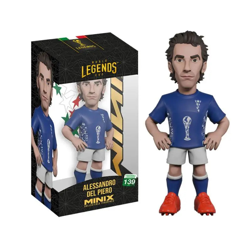 MINIX 12CM World Cup Legends Italy Del Piero Figurine 