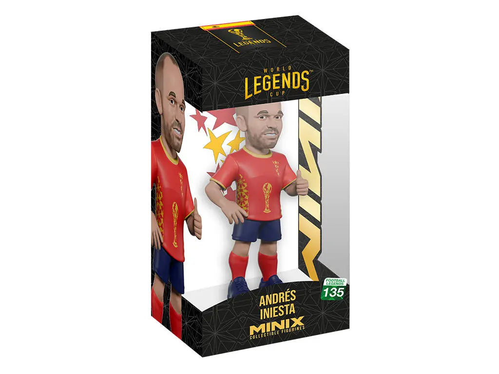 MINIX 12CM World Cup Legends Spain Iniesta Figurine 