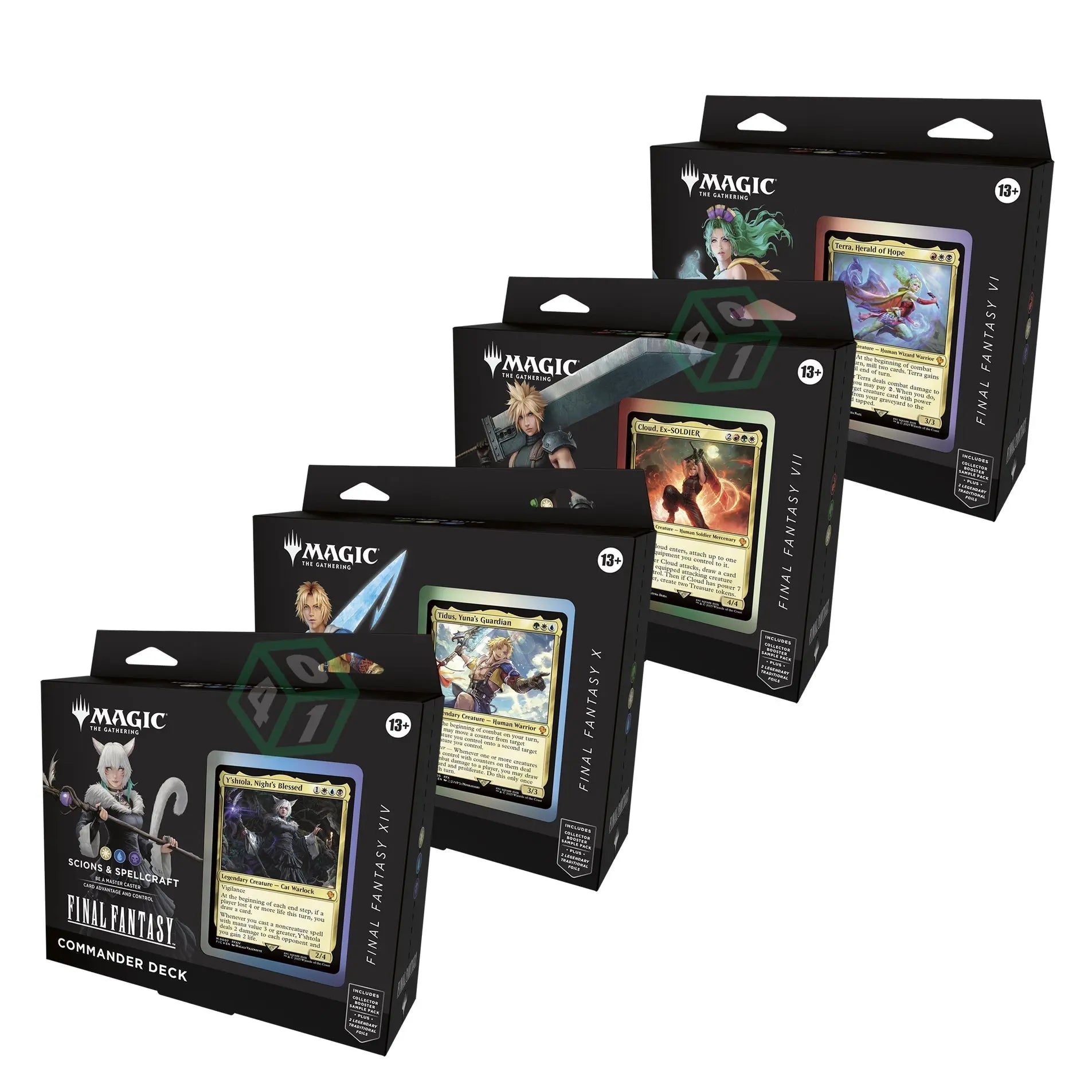 MTG Universes Beyond Final Fantasy Commander Deck Set of 4 