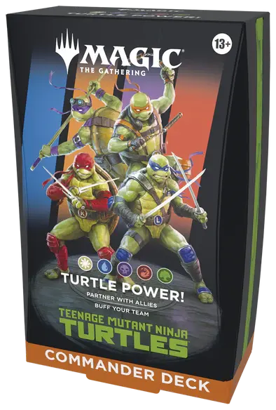 MTG Universes Beyond: Teenage Mutant Ninja Turtles Commander Deck Turtle Power! 