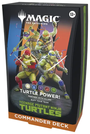 MTG Universes Beyond: Teenage Mutant Ninja Turtles Commander Deck Turtle Power! 
