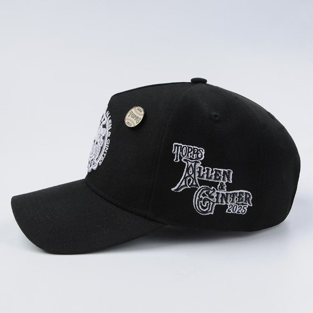 M&N x Topps Allen & Ginter Black 20th Anniversary Pro Pinch Snapback Hat 