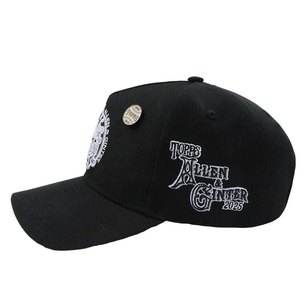 M&N x Topps Allen & Ginter Black 20th Anniversary Pro Pinch Snapback Hat 