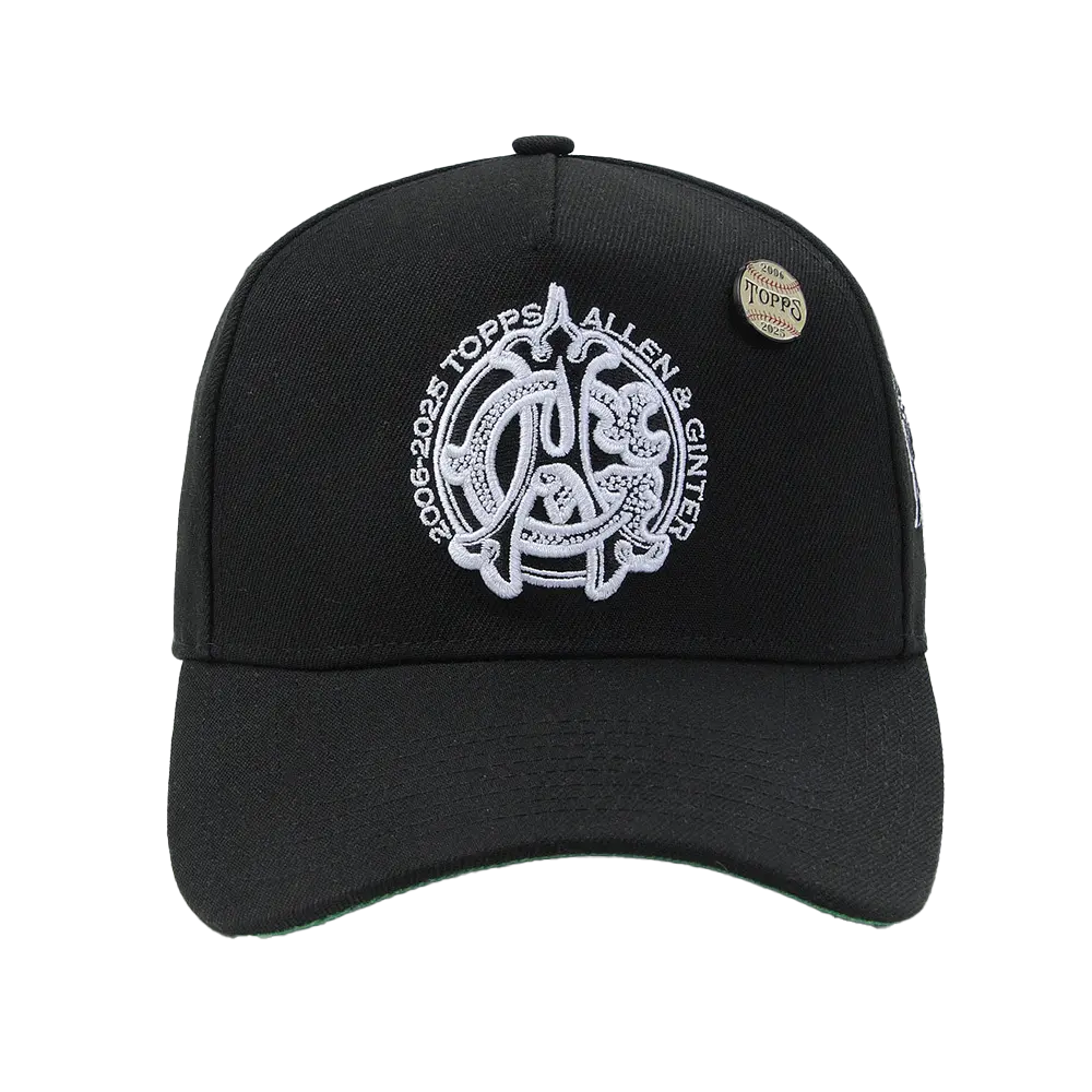 M&N x Topps Allen & Ginter Black 20th Anniversary Pro Pinch Snapback Hat 