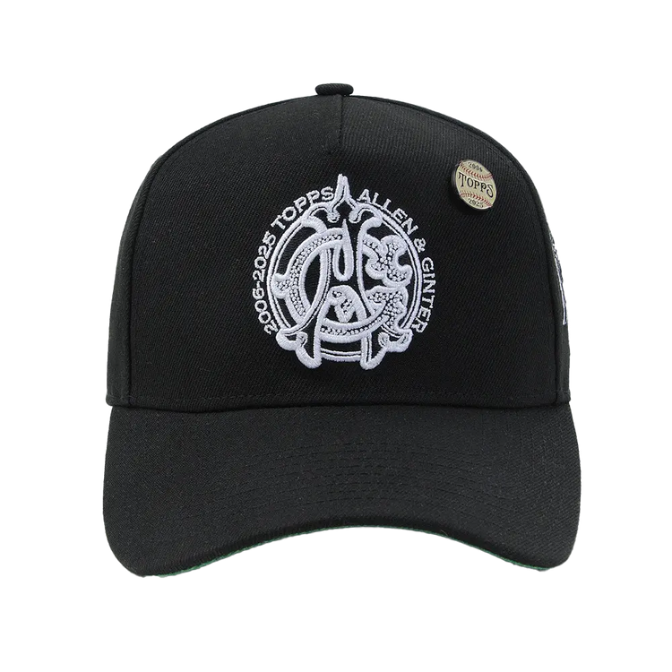 M&N x Topps Allen & Ginter Black 20th Anniversary Pro Pinch Snapback Hat 