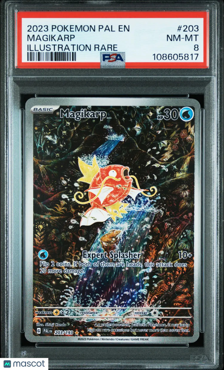 Magikarp PSA 8 203/193 Illustration Rare Paldea Evolved 2023 