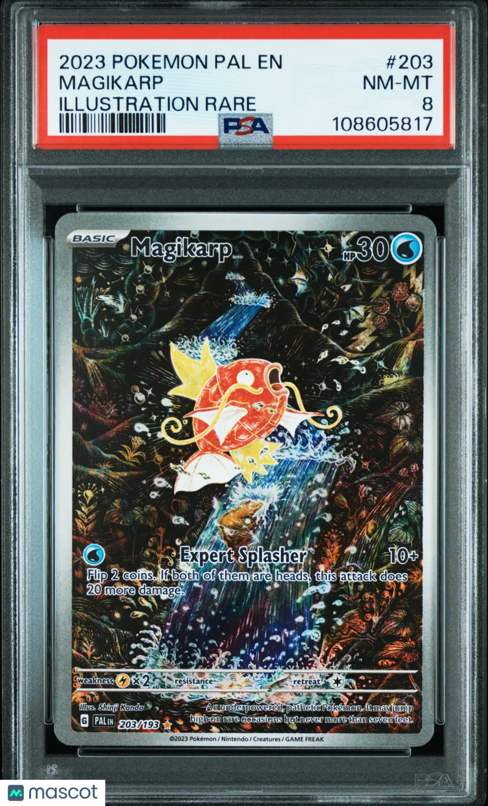 Magikarp PSA 8 203/193 Illustration Rare Paldea Evolved 2023 