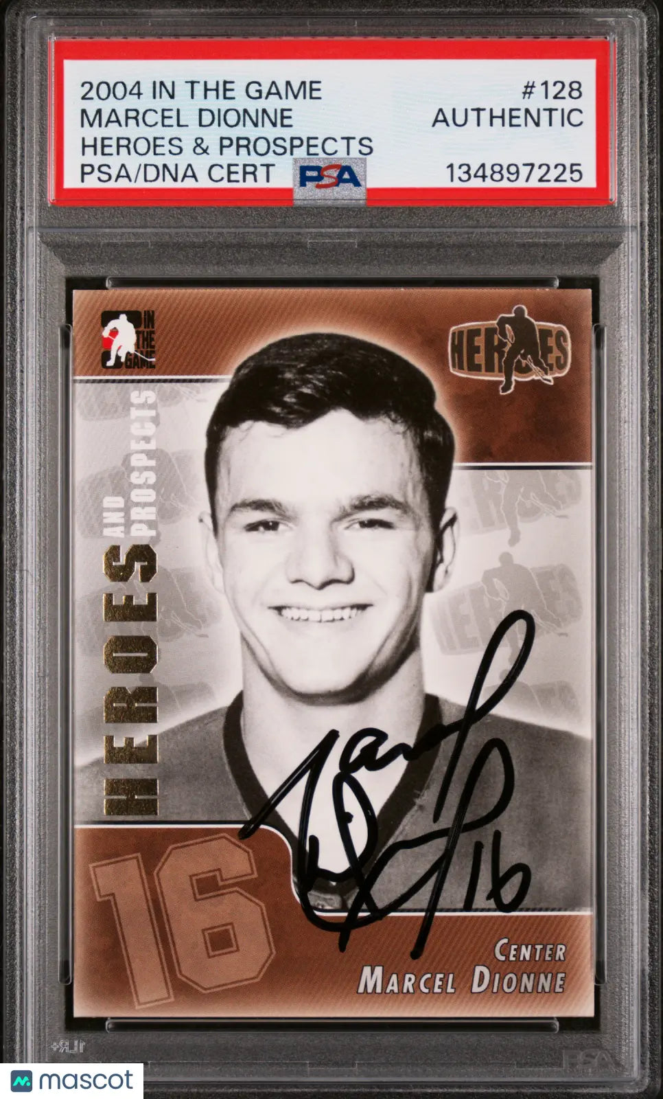 Marcel Dionne Authentic Auto PSA 2004-05 In The Game Heroes & Prospects 
