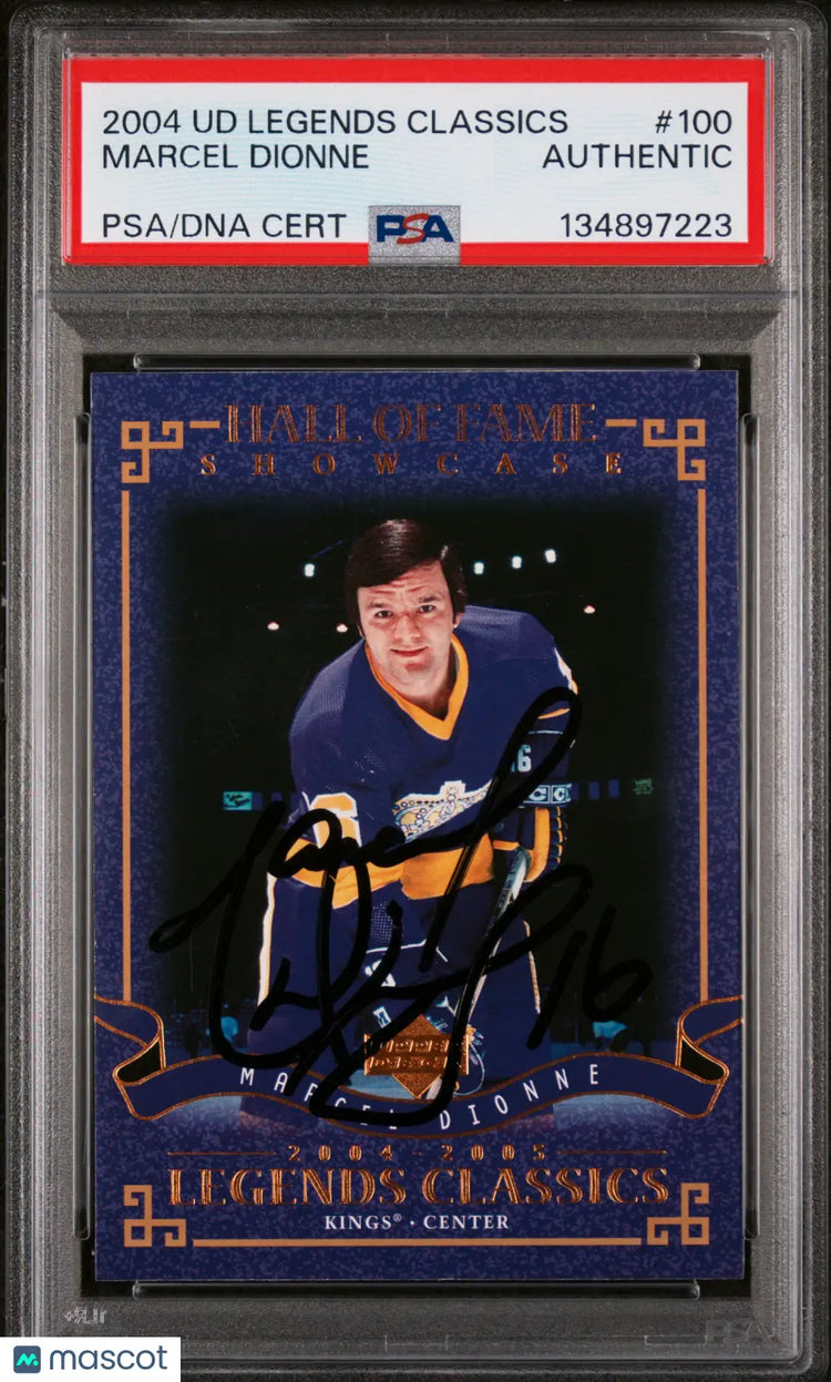 Marcel Dionne  PSA Auto Authentic 2004-05 Upper Deck Legends Classics 