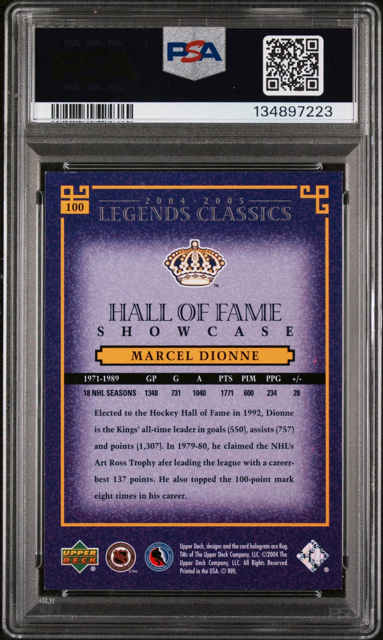 Marcel Dionne  PSA Auto Authentic 2004-05 Upper Deck Legends Classics 