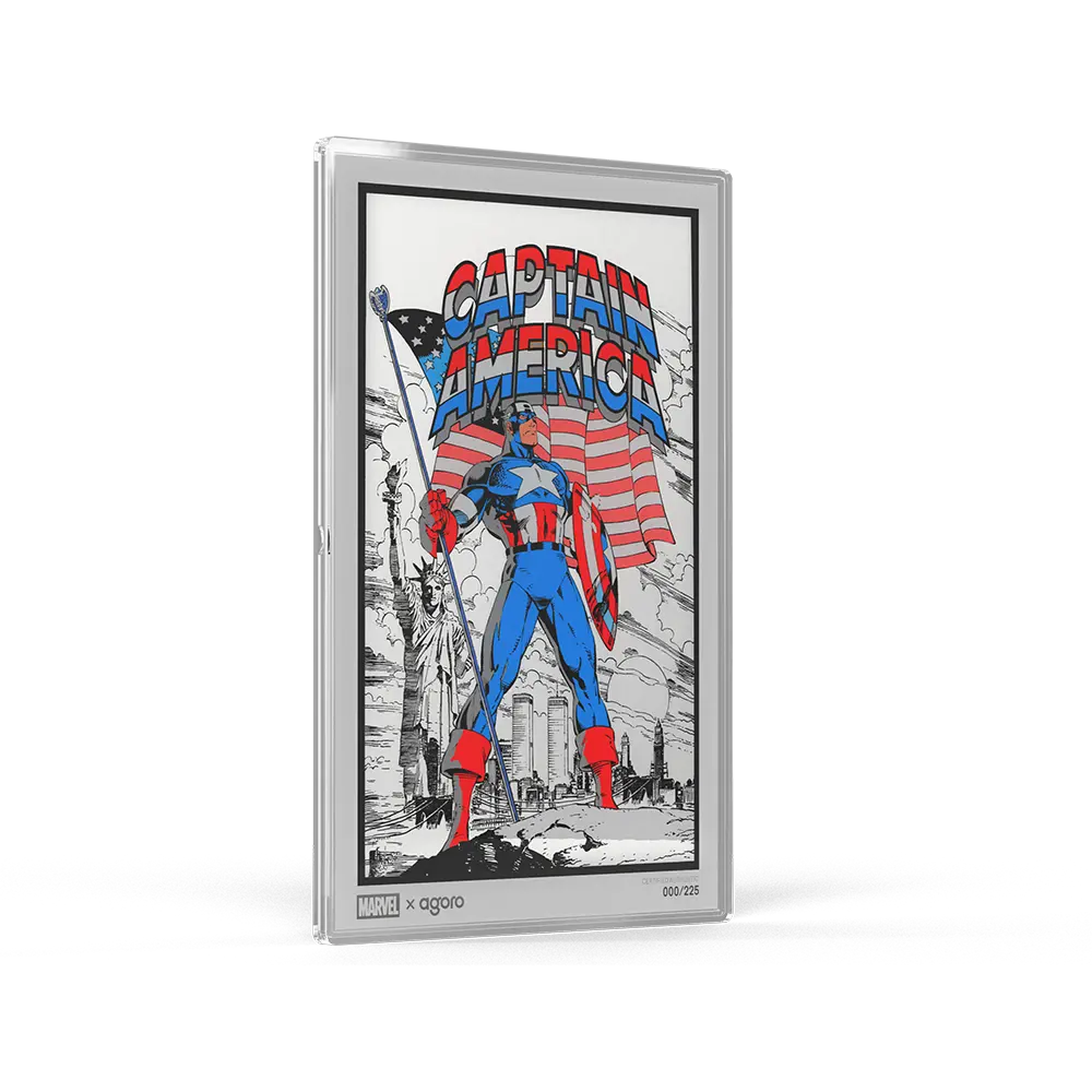 Marvel - Captain America: American Hero 5g Silver Collectible Foil 