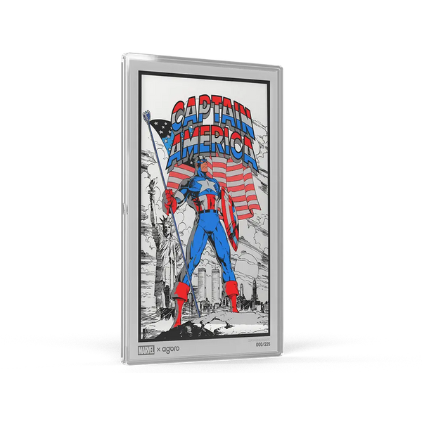 Captain America Silver Collectible Foil - Marvel 5g American Hero
