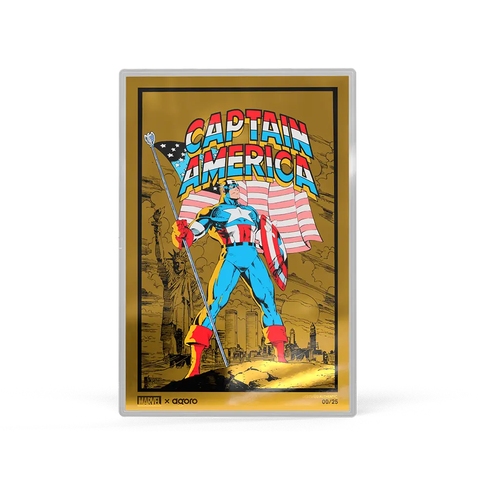 Marvel - Captain America: American Hero 5g Silver Collectible Foil 