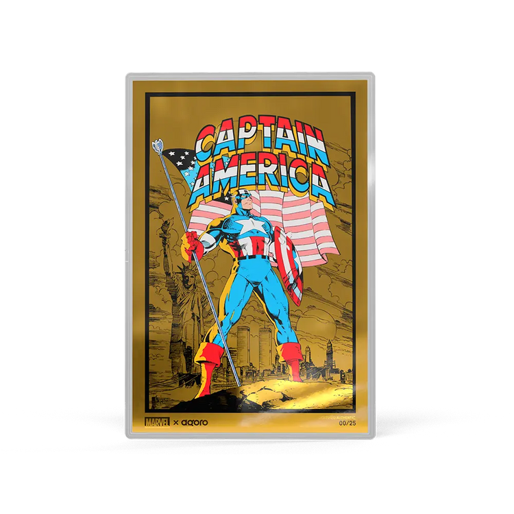Marvel - Captain America: American Hero 5g Silver Collectible Foil 