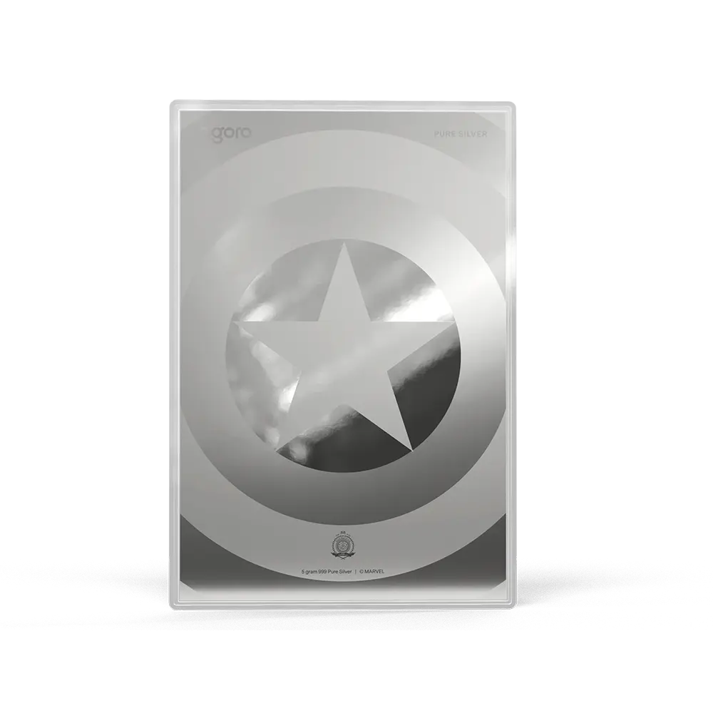 Marvel - Captain America: American Hero 5g Silver Collectible Foil 