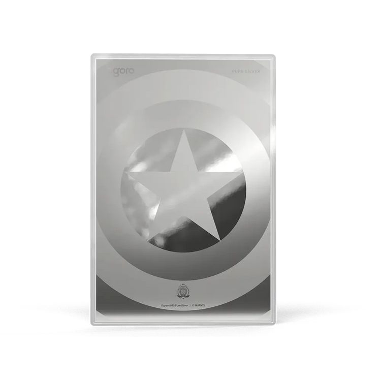 Marvel - Captain America: American Hero 5g Silver Collectible Foil 