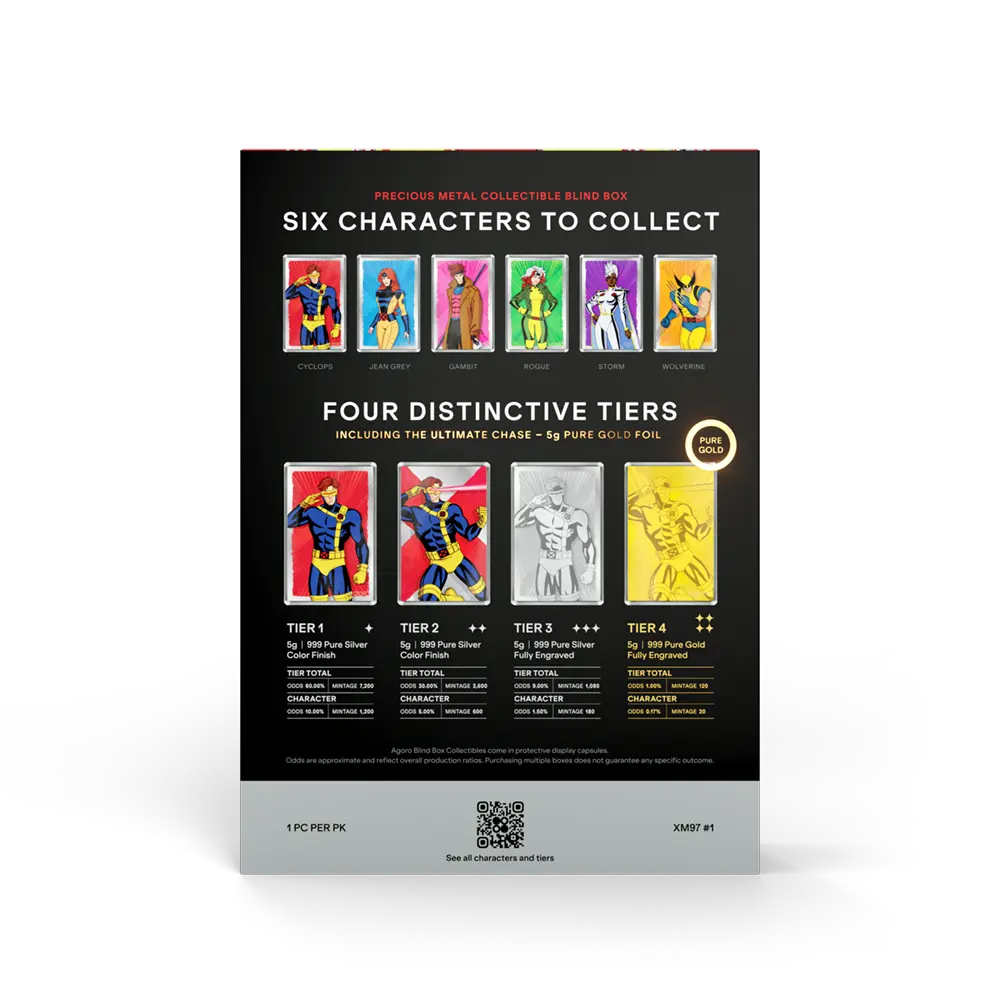 Marvel - X-Men '97 Heroes Blind Box 5g Foil Blind Box 