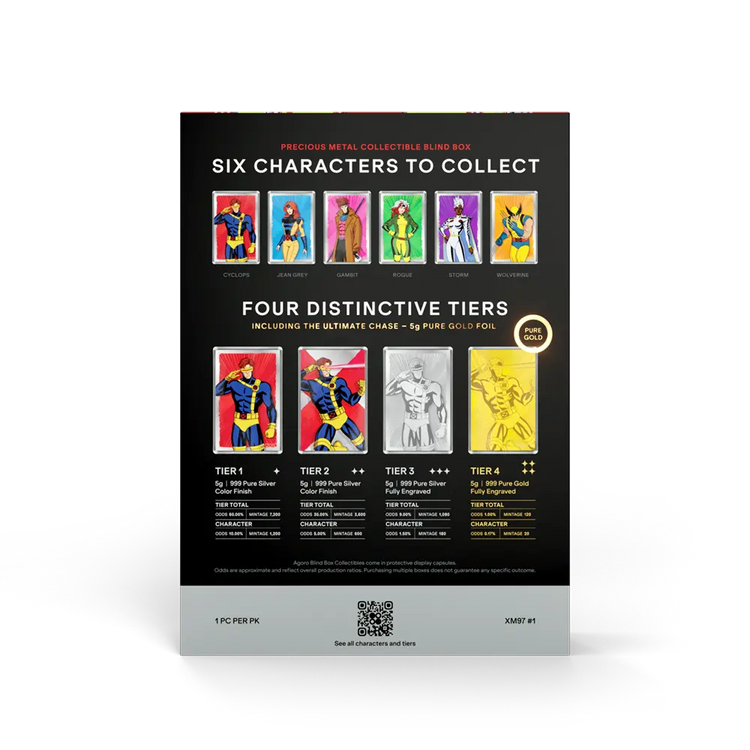 Marvel - X-Men '97 Heroes Blind Box 5g Foil Blind Box 