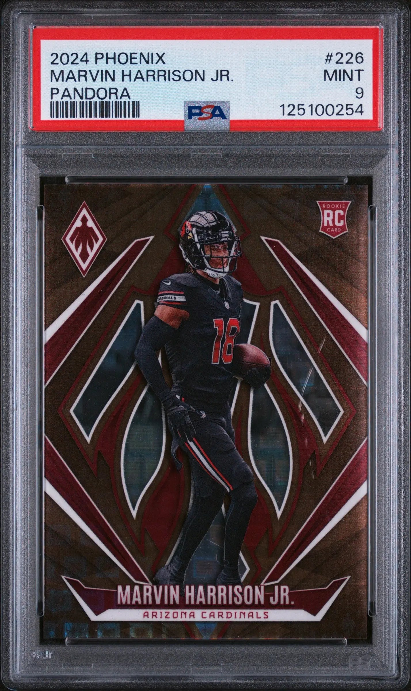 Marvin Harrison Jr. RC 01/33 Rookie Pandora PSA 9 2024 Panini Phoenix /33 